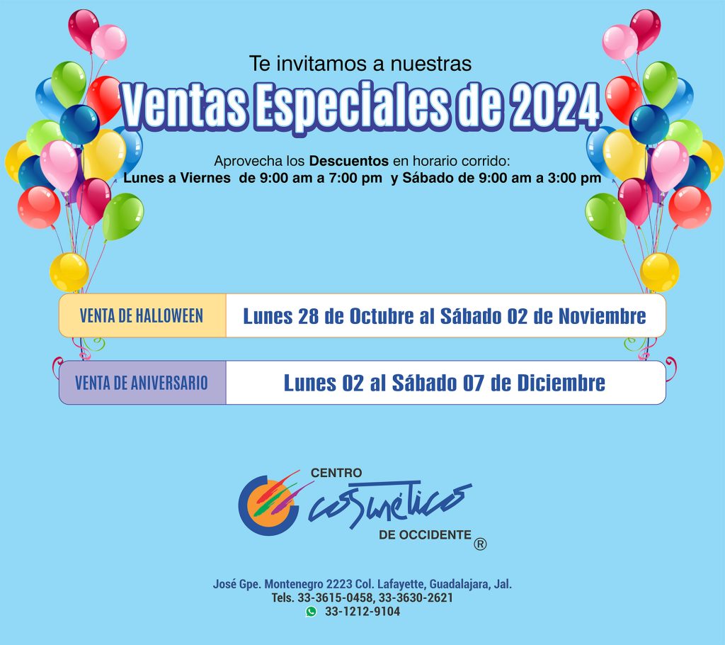 ventas especiales centro cosmetico